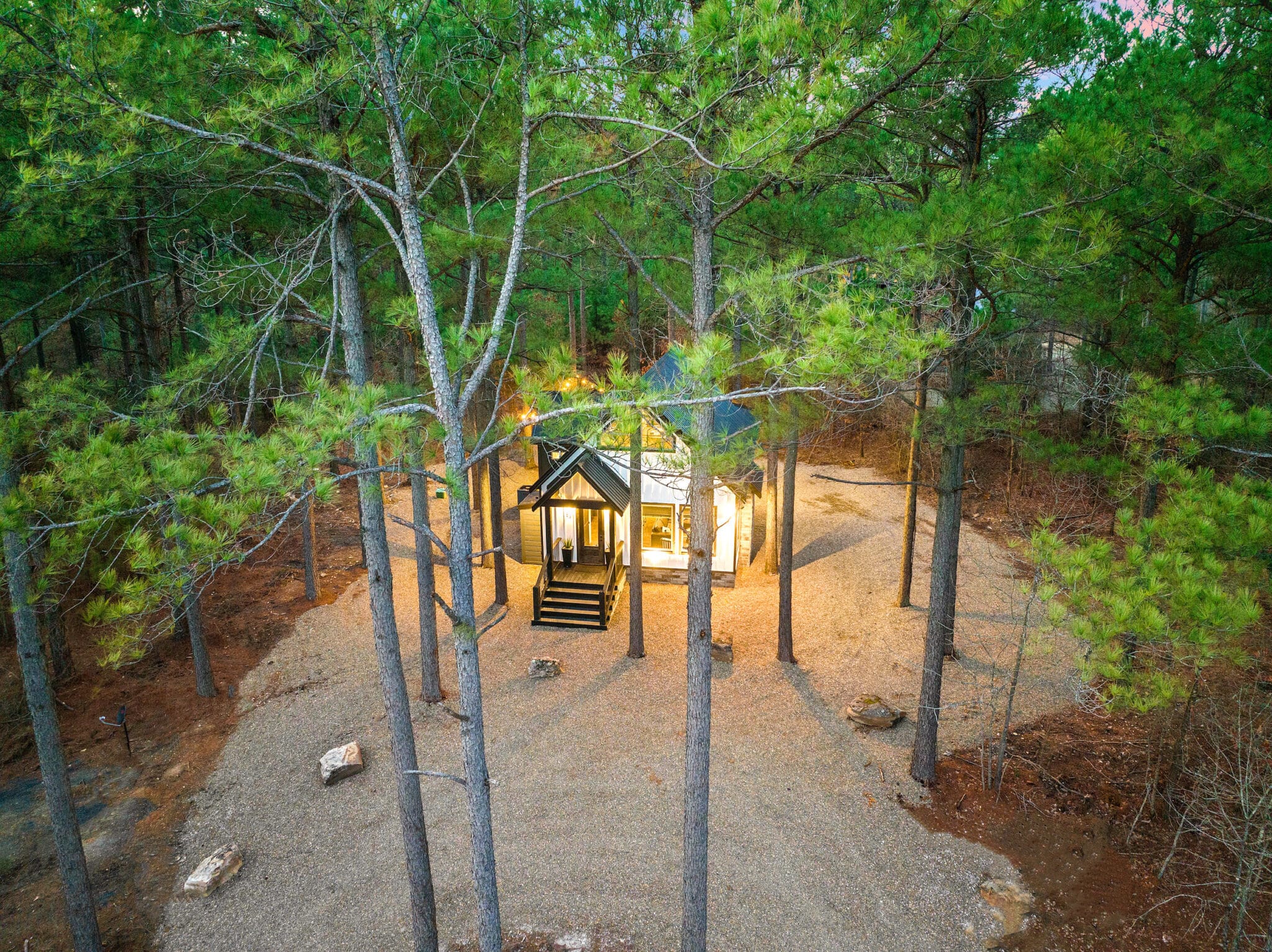 modern bohemian cabin