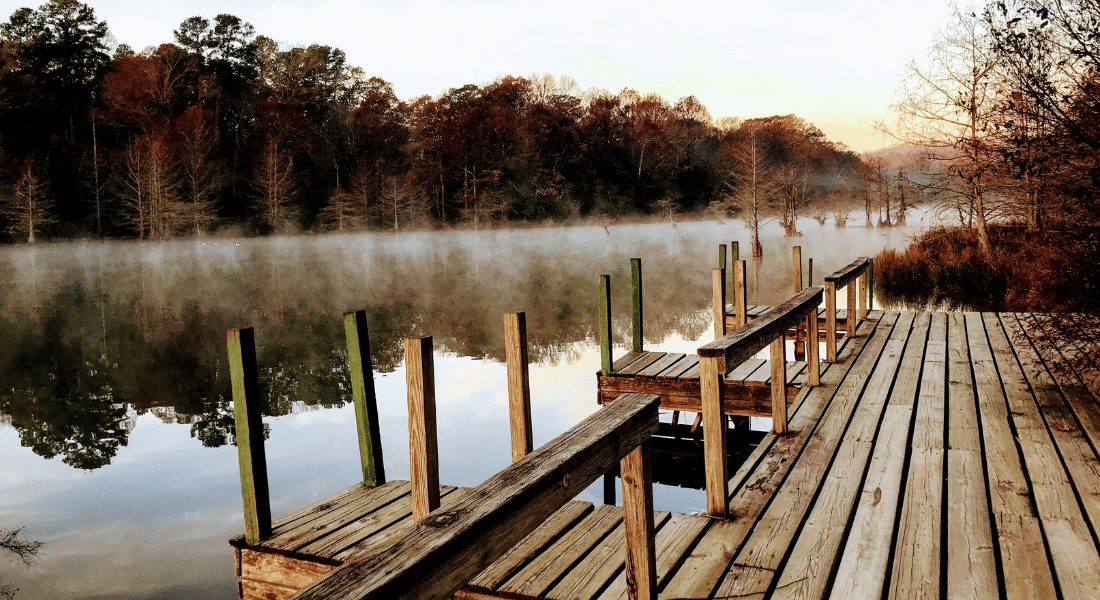 dock on lake